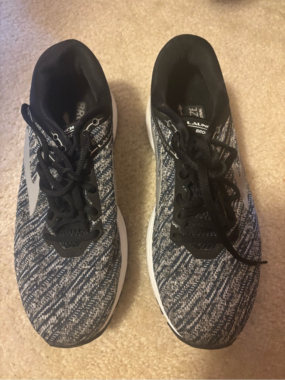 Brooks Women’s Launch Running Shoes - Black, Navy, Grey and White